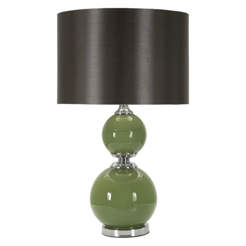 Lampada da Tavolo VKH177, Verde, Metallo, 38x38x65 cm
