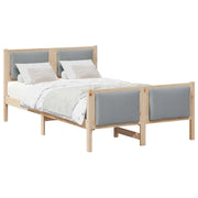 Letto matrimoniale | Letto per adulti | Struttura del letto Grigio chiaro 120 x 200 cm Tessuto