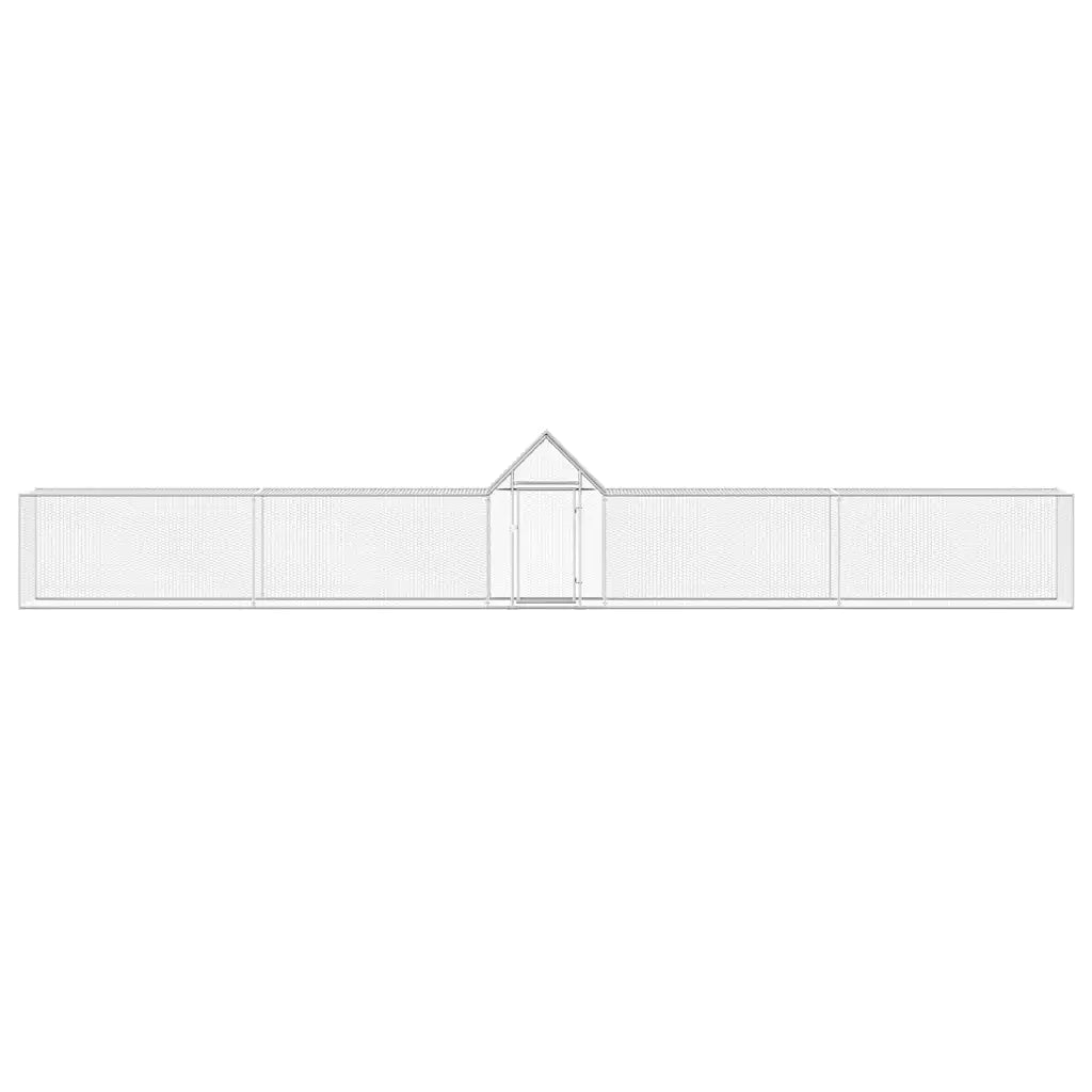 Pollaio 9x1x1,5 m in Acciaio Zincato CFW5047638
