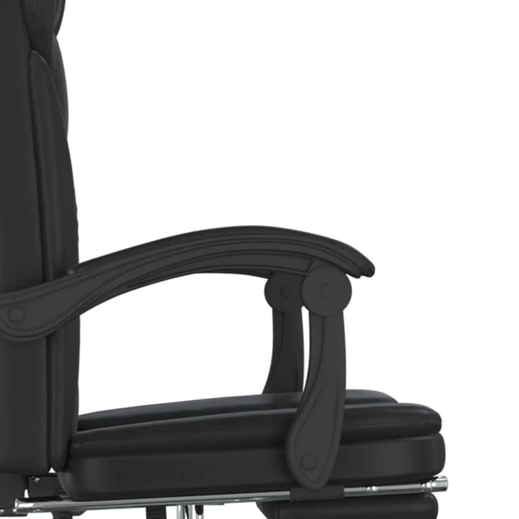 Poltrona da Ufficio Reclinabile Nera in Similpelle cod mxl 21095