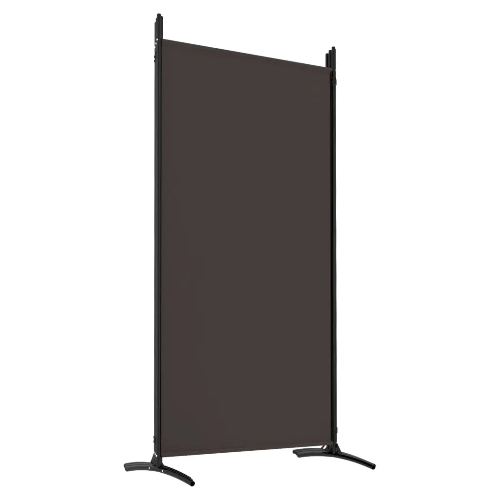 Divisorio Ambienti | Divider per stanze | Paravento a 6 Pannelli Marrone 520x180 cm in Tessuto