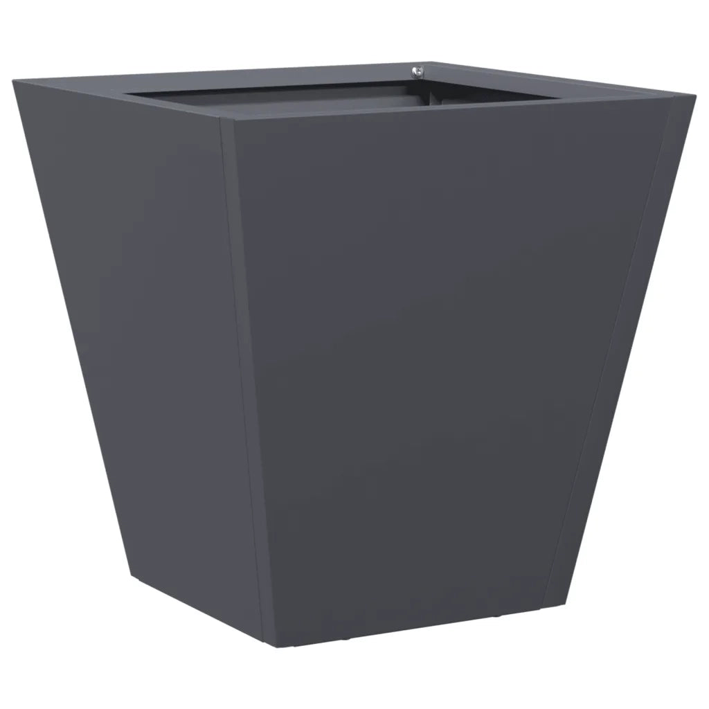 Fioriera da Giardino-Vaso da Esterno Antracite 30x30x30 cm in Acciaio 997276