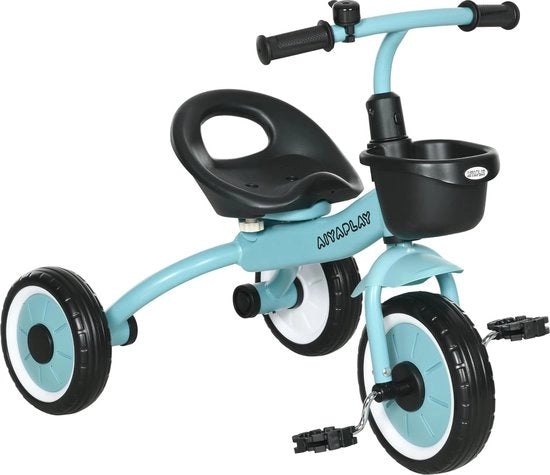 Bicicletta per bambini da 2 a 5 anni con sedile regolabile, carrello per bambini e campanello, sicura e stile