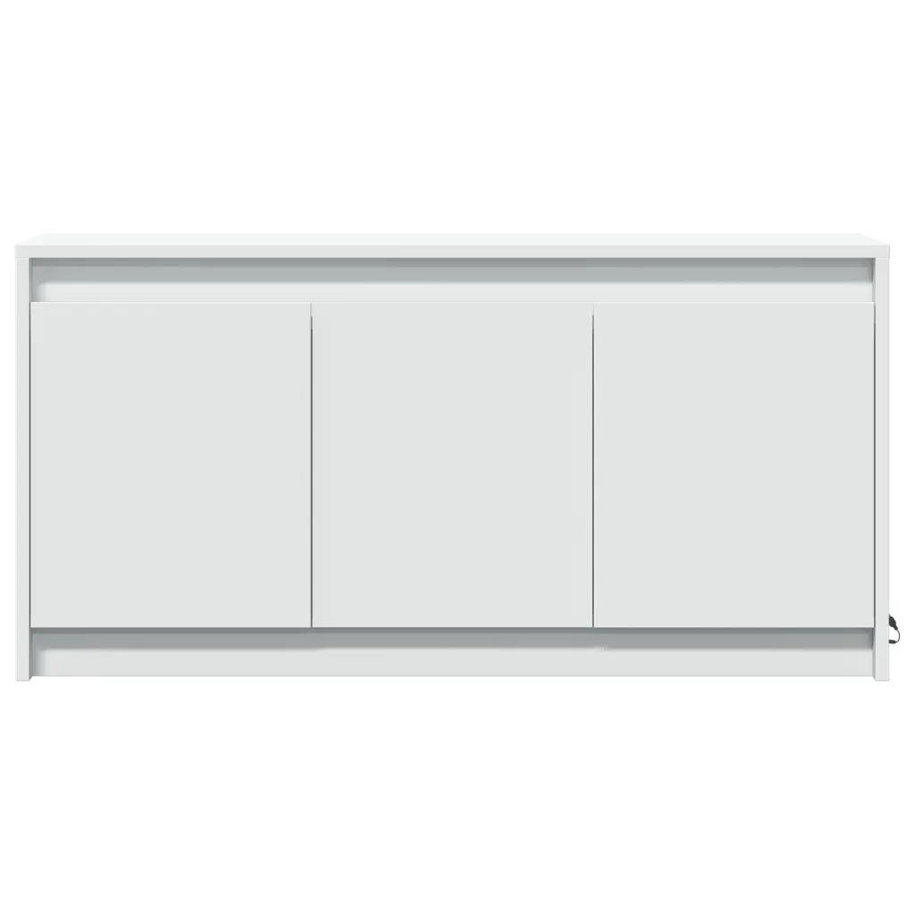 Mobile Porta TV con LED-Credenza per TV Bianco 100x34x50 cm in Truciolato