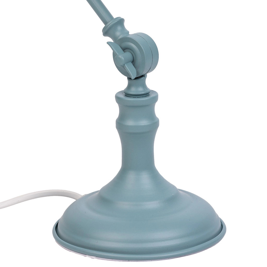 Lampada da tavolo in metallo grigio 26x15x60h
