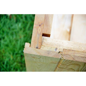 Cuccia per cani in legno, doghe  spessore 19mm Serie Lux - Mod. 100/01/L - 120001