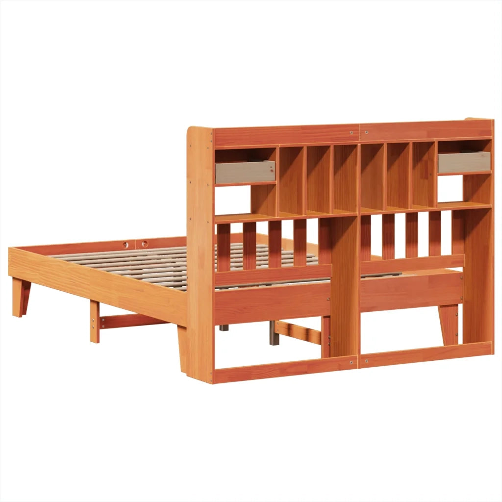 vidaXL Letto senza Materasso Marrone Cera 150x200 cm in Legno di Pino