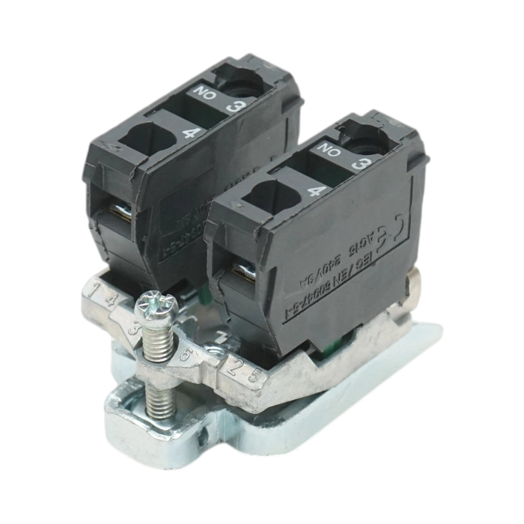 Elemento di blocco contatti ausiliari in metallo 2NO 240V/10A TB4 Breckner Germany