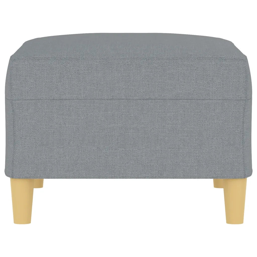 Poggiapiedi Grigio Chiaro 70x55x41 cm in Tessuto 349271