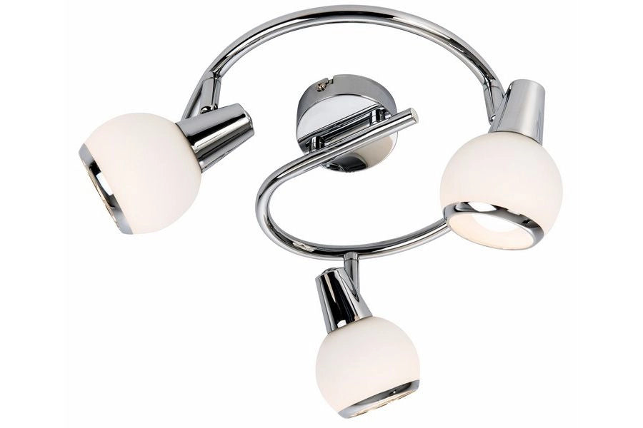 Plafoniera Reality Loris 3 luci cromata orientabile E14