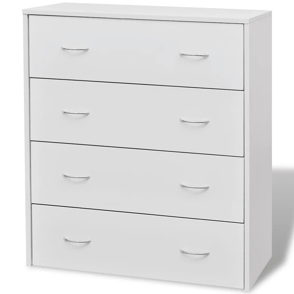 Credenza | Madia | Buffet da pranzo | Armadio da pranzo con 4 Cassetti 60x30,5x71 cm Bianca