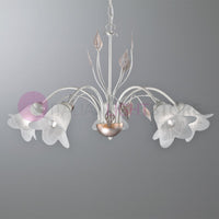 PIENZA Lampadario in Ferro Rustico a 5 Luci Stile Fiorentino