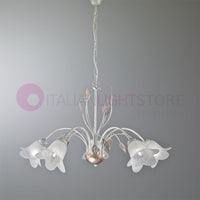 PIENZA Lampadario in Ferro Rustico a 5 Luci Stile Fiorentino