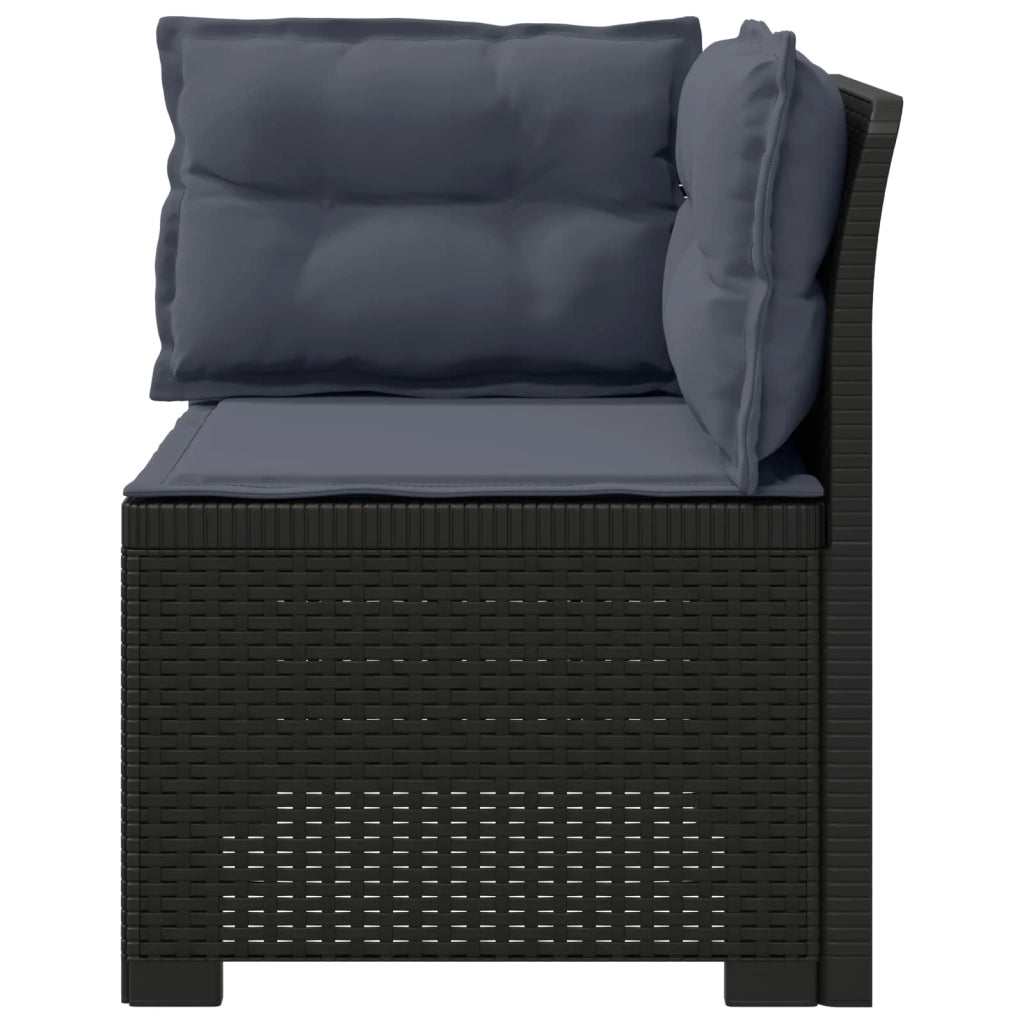Divano da esterno-Divano da Giardino a 1 Posto con Cuscini Aspetto Rattan PP 955856
