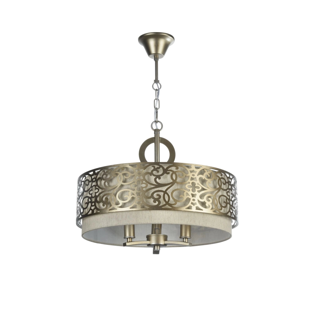 Maytoni Lampadario contemporaneo Venera 3 luci E14 ottone metallo diffusore PVC