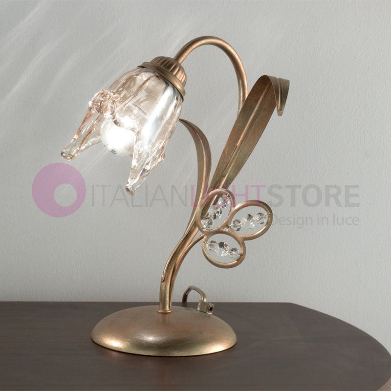 SOFIA Lampada da Tavolo e Comodino Stile Classico Rustico