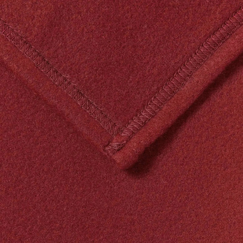 Coperte da Pile 6 pcs Rosso Bordeaux 170 x 130 cm Panno 42017069