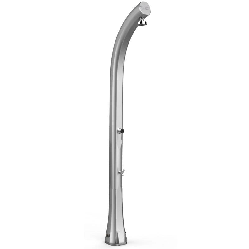 Doccia Solare In Alluminio Jolly Plus 24 Litri Top Line Con Miscelatore E Lavapiedi Colore Argento Cv-B520-Tl/1300