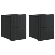 Mobiletto da notte a muro 2 pcs Nero 33 x 34,5 x 43 cm 898298