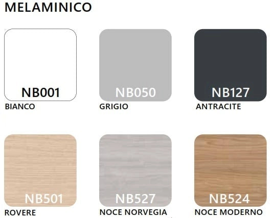 Composizione scrivanie da 4 persone da ufficio cm. 280/320/360/400x165x74h