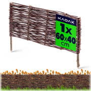 Recinzione per prato a palizzata in vimini KADAX 60x40 cm, alta.