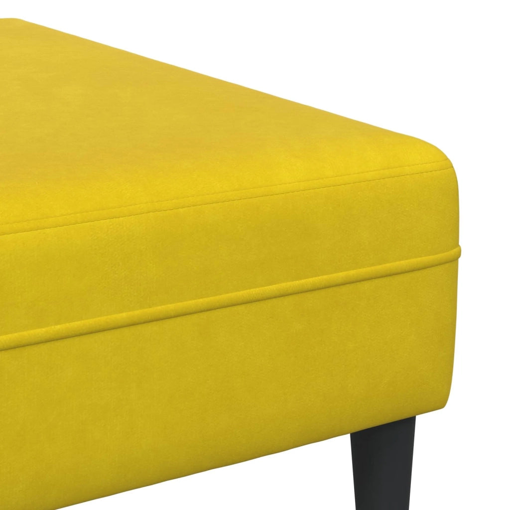 Divano 3 pcs Giallo 250 x 188 x 76 cm Velluto 3335178