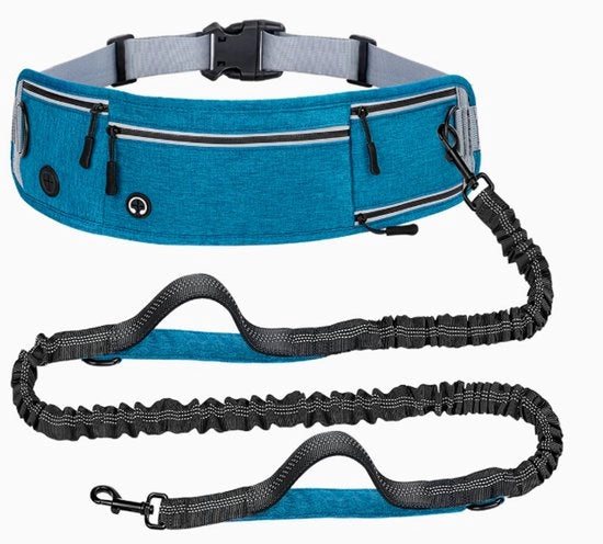Raccordo per cani in nylon esplosione resistente, multifunzionale, tasca sportiva riflettente con chiusura retrattile, cintura per cani.