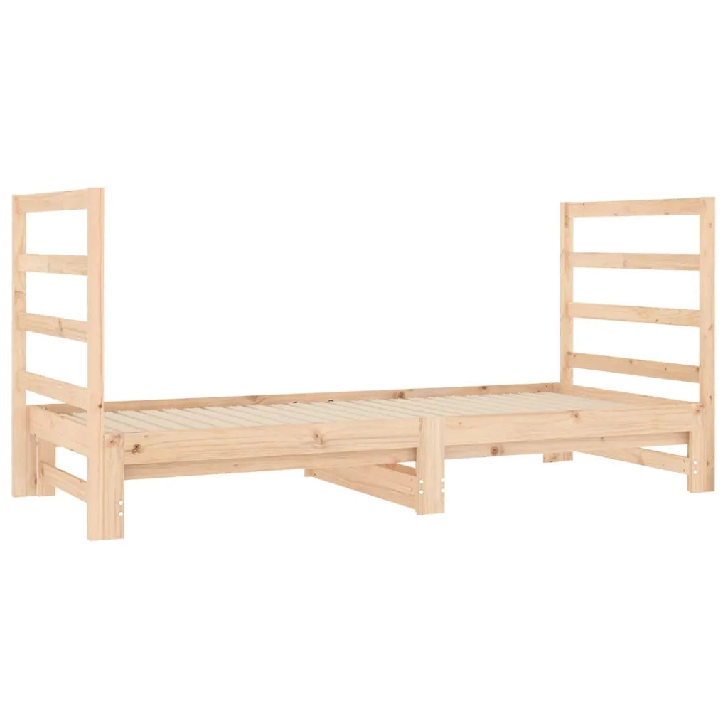 Dormeuse Estraibile 2x(90x190) cm Legno Massello di Pino 3124762