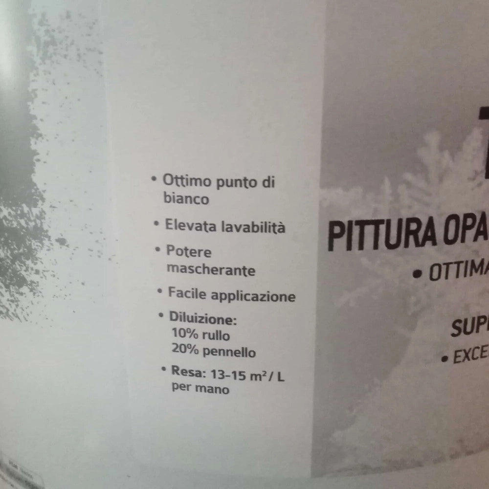 Tixe tixemat 14lt idro pittura bianca opaca riempitiva supercoprente per interni