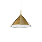 Lampada a Sospensione Barbie S/G Ottone, Attacco E27, Max 60W, Struttura in Alluminio per Interni - Gea Luce