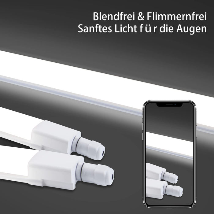 ZMH Lampada da soffitto impermeabile tubo fluorescente 120 cm