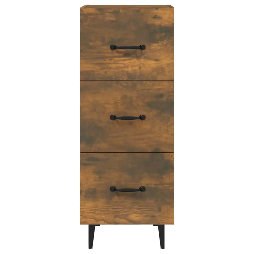 Buffet credenza cassettiera armadio mobile contenitore organizer per cucina soggiorno salotto 34,5 x 34 x 90 cm legno ingegnerizzato marrone 02_0030892
