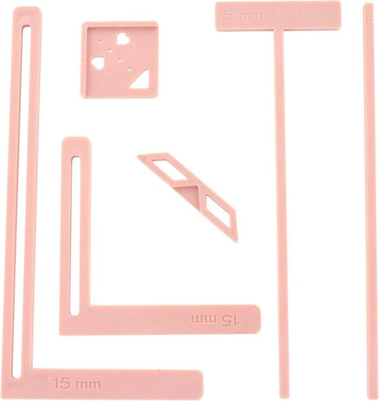 Kit di Scrapbooking Completo per Principianti con 6 Pezzi, Stencil Grande e Guida per Taglierino, Adatto per Notebook, Calendario, Giornale di Riciclo e Manuale
