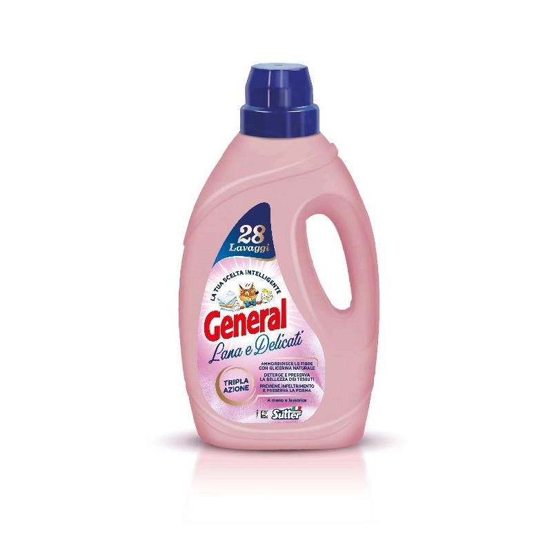 GENERAL DETERSIVO LIQUIDO PER LAVATRICE 28 LAVAGGI LANA E DELICATI 1400ML OKY