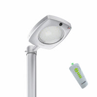 TECHNO Proiettore Faro Solare 3000Lm Con Pannello, Crepuscolare, Sensore Movimento, Telecomando