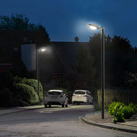 TECHNO Proiettore Faro Solare 3000Lm Con Pannello, Crepuscolare, Sensore Movimento, Telecomando