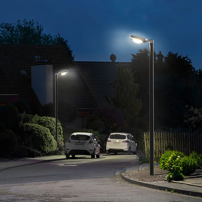 TECHNO Proiettore Faro Solare 3000Lm Con Pannello, Crepuscolare, Sensore Movimento, Telecomando