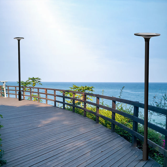 UFO Faro Solare Led 2100 Lm Con Pannello Incorporato e Crepuscolare