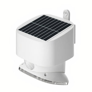 TECHNO Faro Solare Led da Parete 2000Lm Con Pannello, Crepuscolare e Sensore Movimento