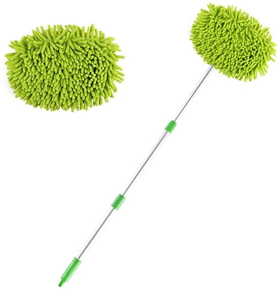 Kit di pulizia per veicoli 109cm, spazzola telescopica per autolavaggio, spazzola morbida per pulizia morbida, spazzola per autolavaggio con lunga maniglia, spazzola per pulire camper e veicoli