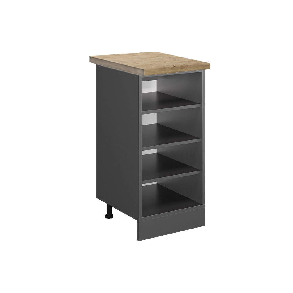 Vicco Scaffale da cucina Antracite 40 cm , PL Rovere