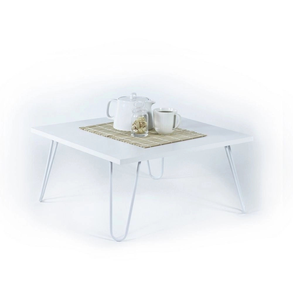 Tavolino da salotto quadrato Illia 60x60 MT190403 colore bianco