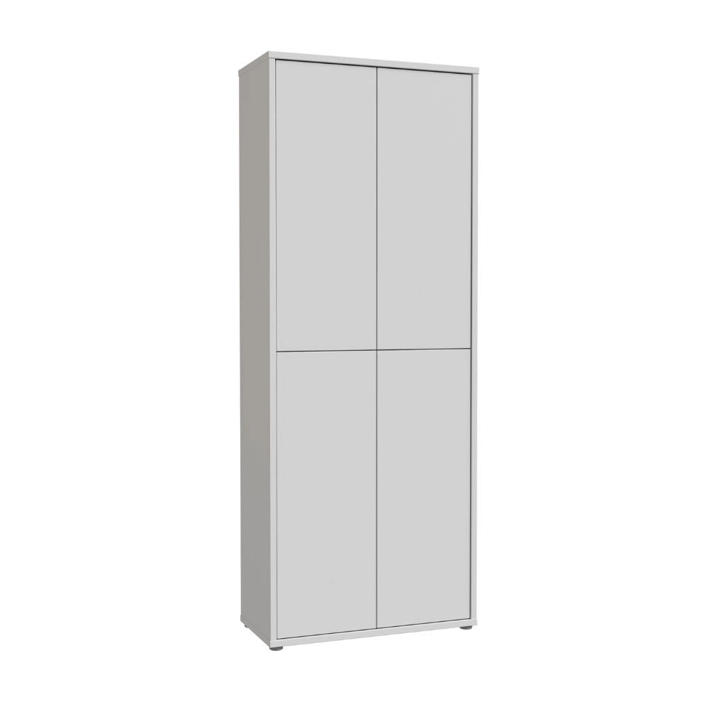 Mobile multiuso Medea 4 ante colore grigio chiaro 74.5x34.9xH 191.9 cm.
