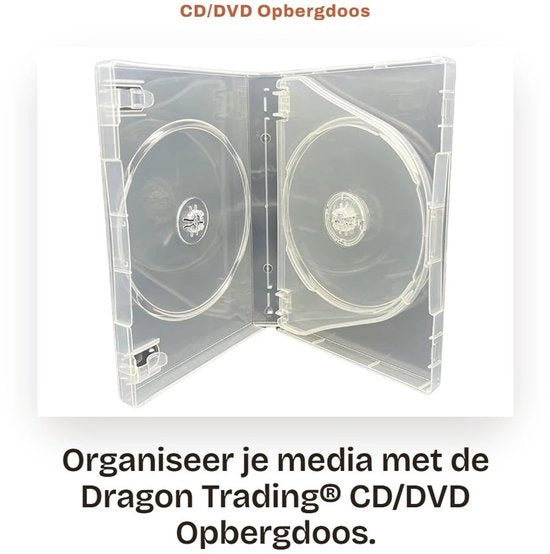 Supporto CD/DVD 4 Compartimenti - Sostituibile - 27 mm di Spessore - Per 4 Dischi Vinili - Contenitore di Archiviazione - Resistente ai Colpi - Supporto CD/DVD