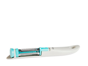 Pelapatate in polipropilene e lama in acciaio inox colore grigio chiaro