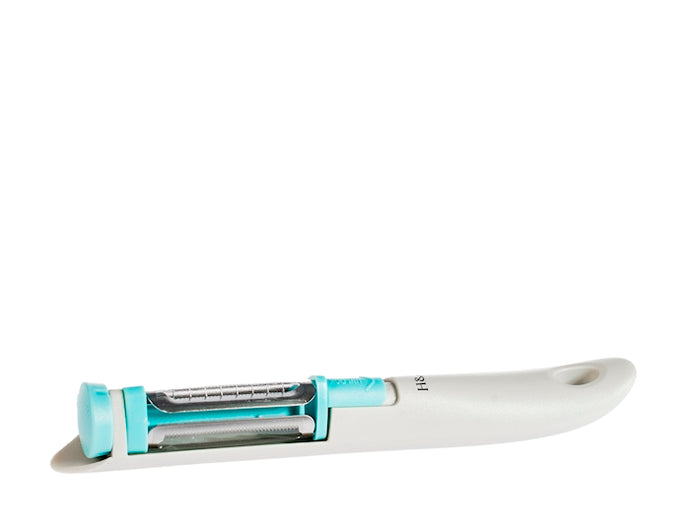 Pelapatate in polipropilene e lama in acciaio inox colore grigio chiaro