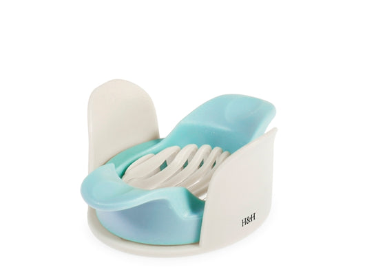 Taglia uova in polipropilene e lama in acciaio inox colore azzurro e bianco