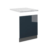 Vicco Fascia per lavastoviglie Blu scuro lucido 60 cm , PL Marmo