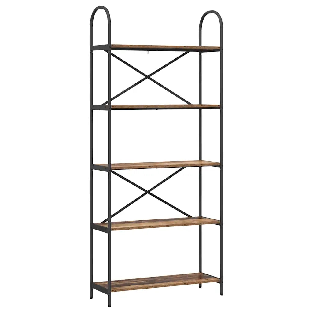 Libreria-Scaffale per Libri-Mobile di Stoccaggio Legno vecchio 80 x 30 x 183 cm Legno multistrato 936717