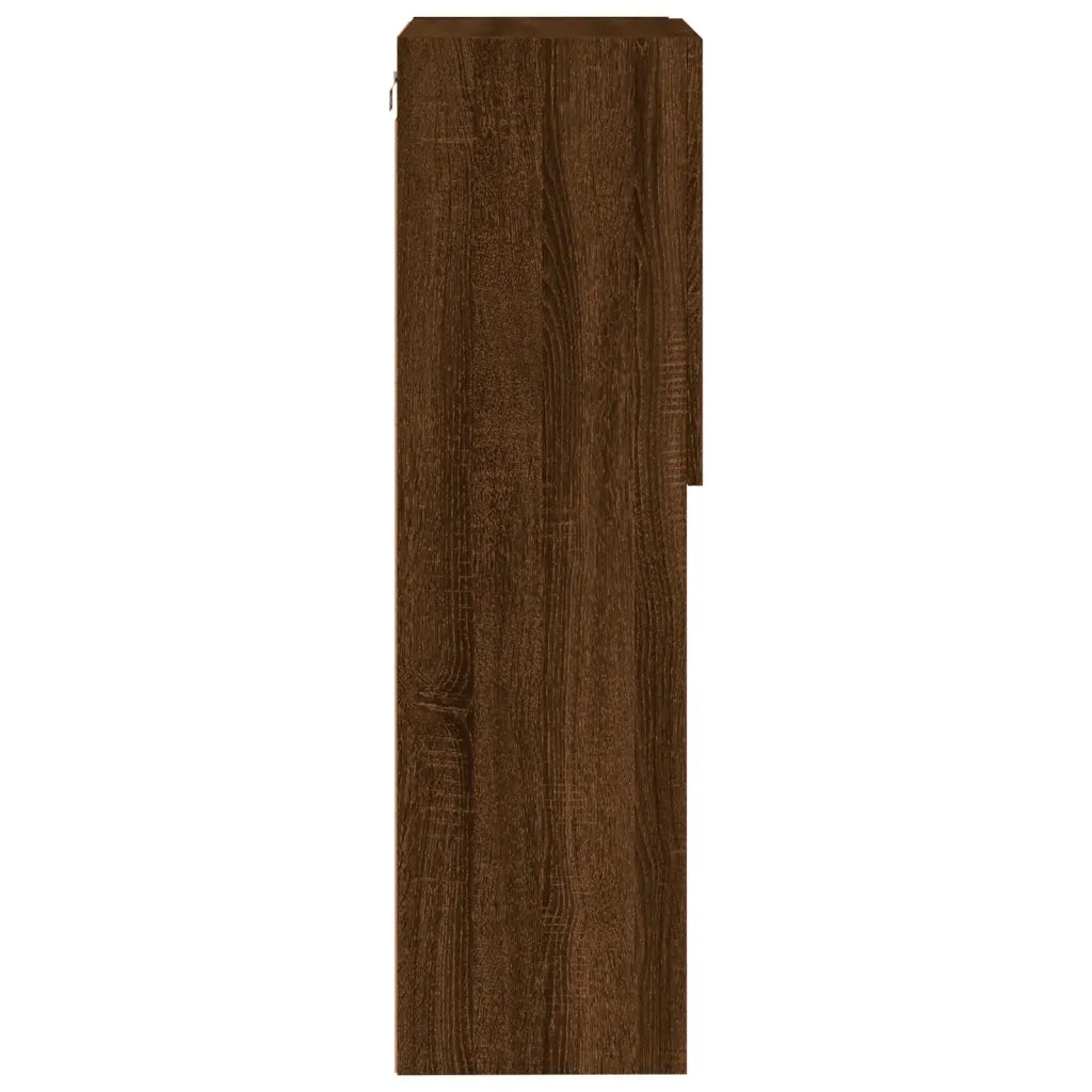 Mobile TV | Armadietto TV | Mobile Porta TV con Luci LED Rovere Marrone 40,5x30x102 cm